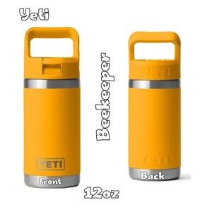YETI RAMBLER Jr 12 OZ WATER BOTTLE W/ CHUG CAP Beekeeper NWT